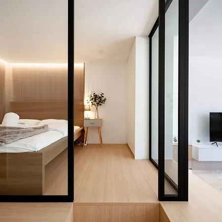 Stylish Minimalism In Kirchberg 1 Bus Stop To Lux Cntr Apartment Luxembourg